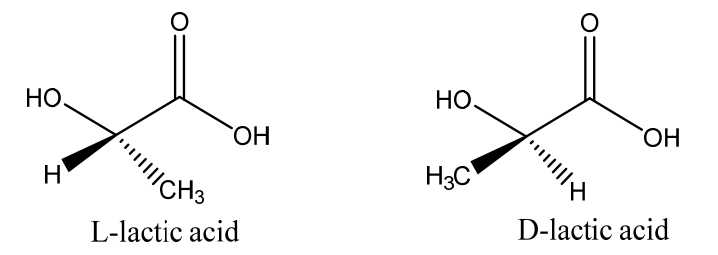Fig. 2 Enantiomers of lactic acid