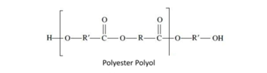 Basic chemical structure of polyester polyol